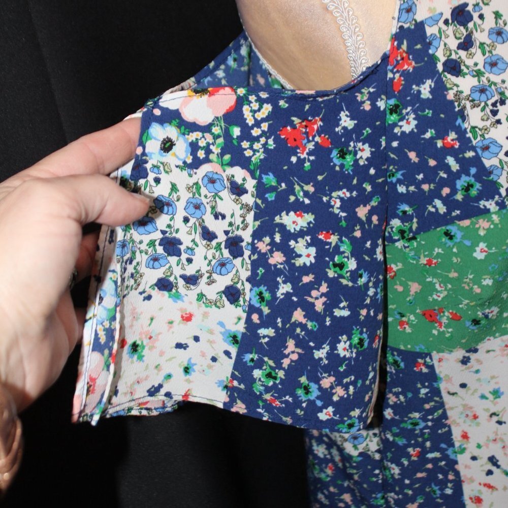 Zara Basic Collection Patchwork Cold Shoulder Sle… - image 4